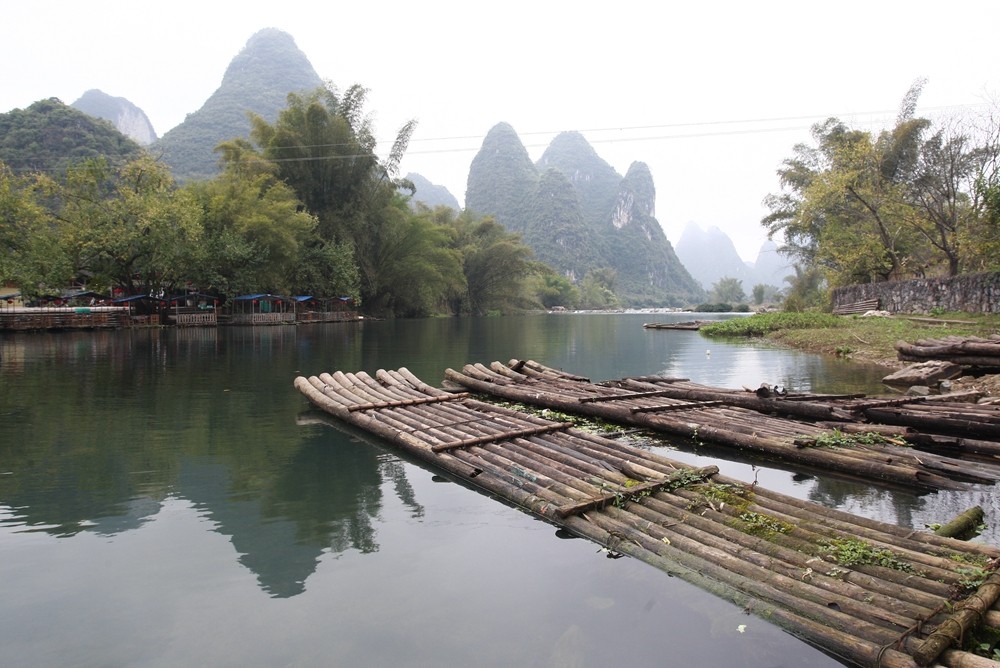 桂林山水與灕江風景。（圖／記者陳睿中攝）