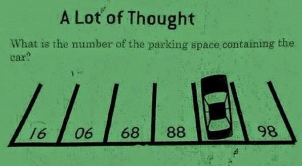 猜猜停車格應該填入什麼數字