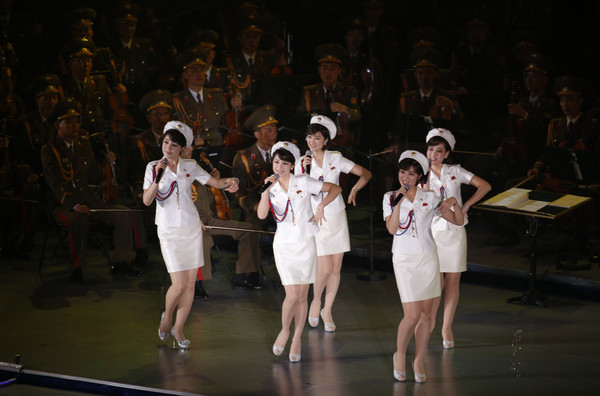 「北韓少女時代」牡丹峰樂團突然離開北京。（圖／達志影像／美聯社）