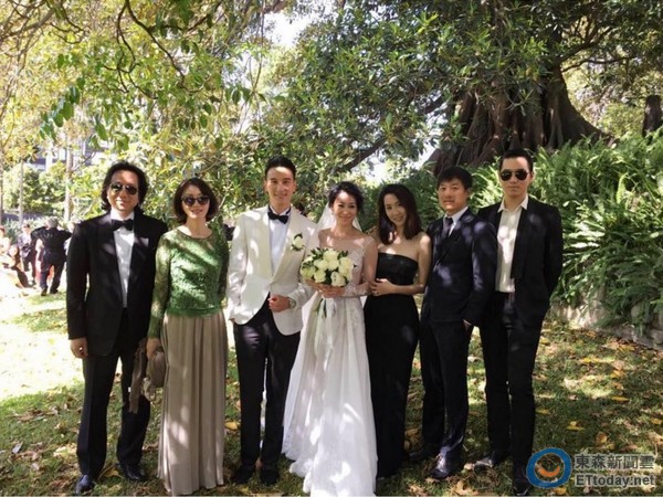 王陽明表姊王怡人出席王陽明、蔡詩芸澳洲婚禮。（圖／取自王怡人Instagram）
