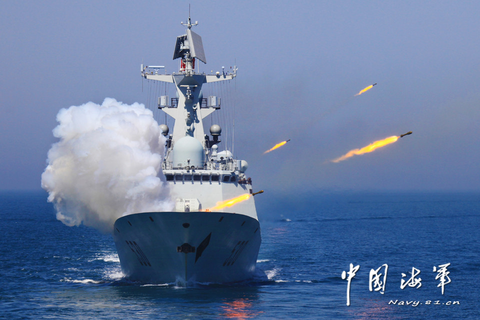 解放軍054A型飛彈護衛艦徐州艦。（圖／翻攝自中國海事）