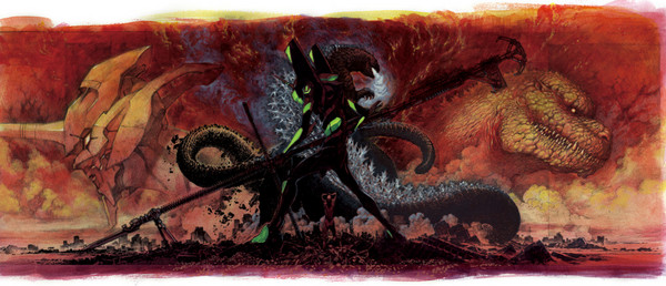 開田裕治繪製《哥吉拉對福音戰士》第二波主視覺圖公開