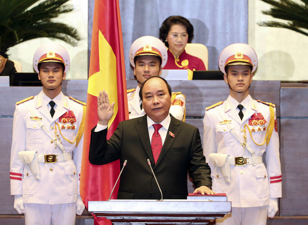 越南總理阮春福Nguyen Xuan Phuc。（圖／達志影像／美聯社）