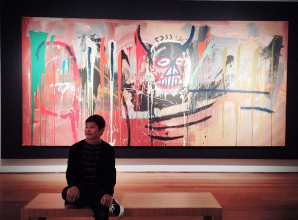 日本網購「ZOZOTOWN」社長前澤友作，以約18億台幣，購買美國藝術家尚·米榭·巴斯奇亞畫作。（圖／翻攝自前澤友作twitter）