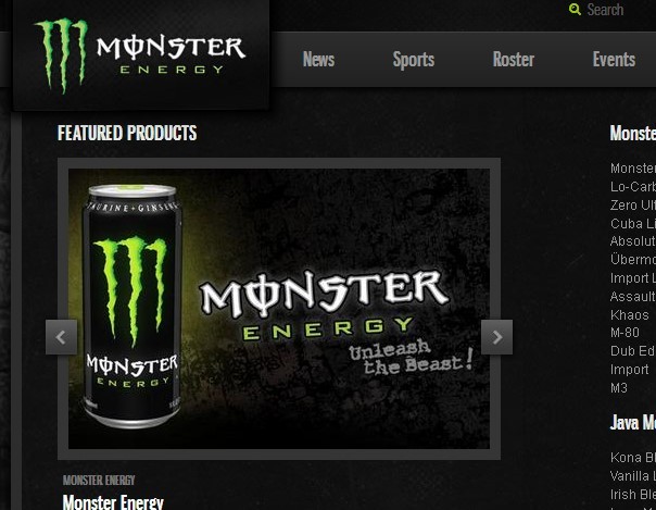 美國少女喝了能量飲料「Monster Energy」後，因心臟停止而死亡。(圖／翻拍Monster Energy網站)