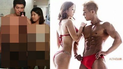韓國情侶150天從肥宅變肌肉狂人...少騙了根本不同人吧？