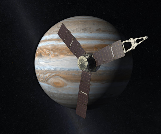 NASA太空船朱諾號抵達木星。（圖／達志影像／美聯社）
