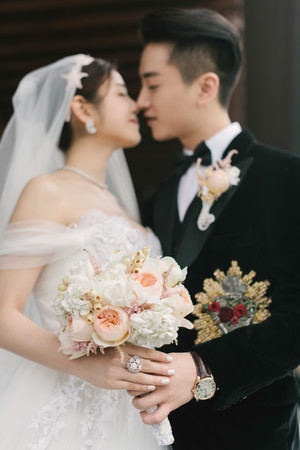 陳曉、陳妍希結婚照。（圖／柴視覺提供）