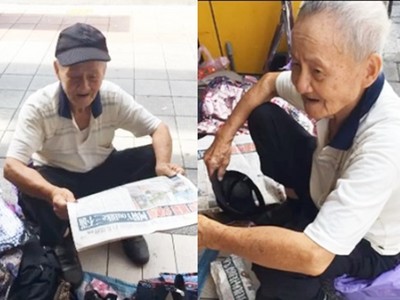 82歲還要賣包養家..有人想幫忙多買　布包阿公：別浪費