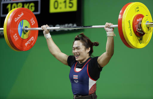 里約奧運女子58公斤級舉重金牌Sukanya Srisurat。(達志影像)
