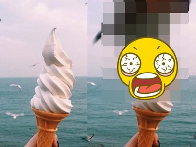 手舉冰淇淋想拍文青照…海鷗大軍：目標鎖定！攻擊！