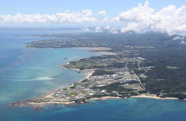 沖繩普天間美軍基地。（圖／達志影像／美聯社）