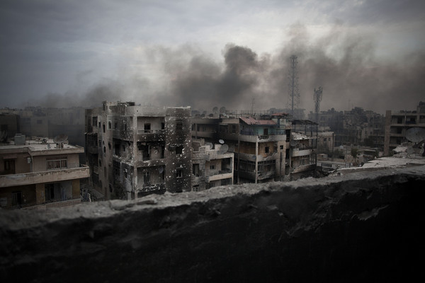 敘利亞連年內戰，讓阿勒坡飽受戰火摧殘。（圖／達志影像／美聯社）