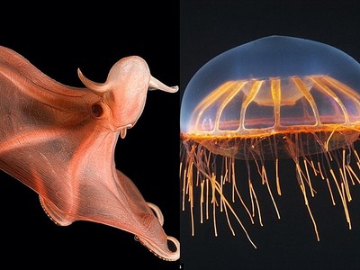 深海大花枝到底長怎樣？海底生物們都美到令人屏息