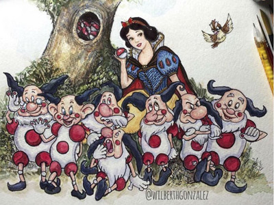 當寶可夢進入迪士尼公主世界，小矮人全變魔牆人偶啦～