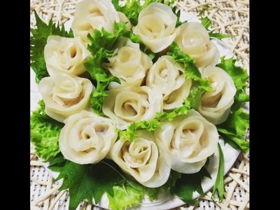 今年來點特別的「薔薇餃子」吧！只比普通餃子多一道工