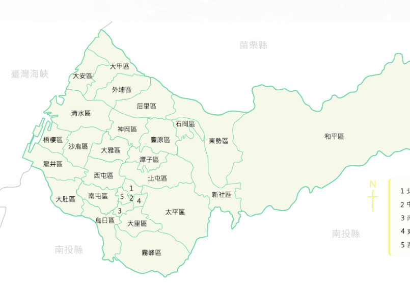 台中市人口_台中的行政区划