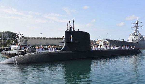 ▲日本蒼龍級潛艇SS-503抵達珍珠港。（圖／翻攝自美國海軍官網）