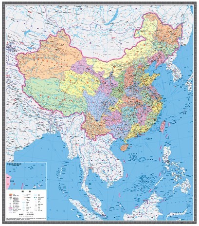 印有南海九段线 越南没收陆客地图图片