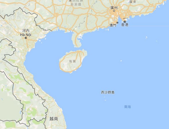 ▲ 中國、台灣級越南西沙群島（圖／翻攝自google map）