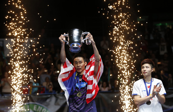2017全英羽球公開賽，馬來西亞李宗偉獲得男單冠軍。（圖／路透社）