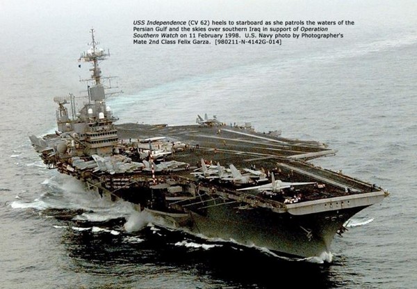 美國獨立號航空母艦,USS Independence。（圖／翻攝自美國海軍官網）