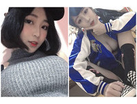 稚嫩童顏搭上超兇身材，不但讓網友全都拜倒成為「信徒」。