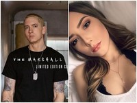 饒舌痞子阿姆21歲女兒曬圓規奶。（圖／翻攝自Hailie Scott IG、阿姆臉書）
