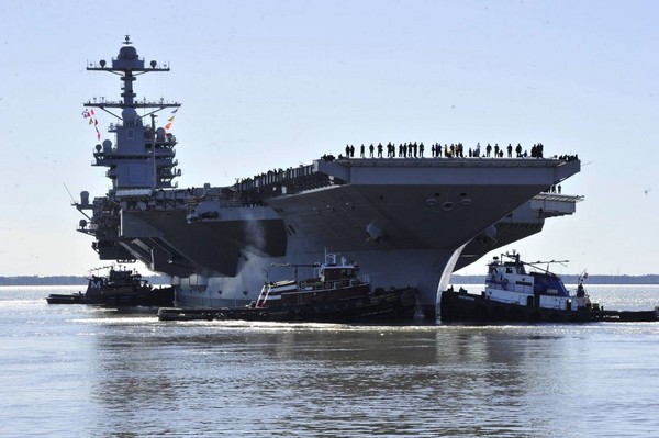 福特號航空母艦,USS Gerald R. Ford,CVN　78（翻攝自USS Gerald R. Ford - CVN 78粉絲專頁）