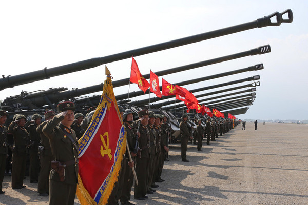 北韓紀念朝鮮人民軍建立85週年。（圖／路透社）