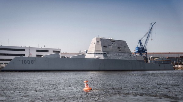 USS Zumwalt,DDG 1000,朱姆沃爾特級驅逐艦。（圖／翻攝自USS Zumwalt DDG 1000粉絲專頁）