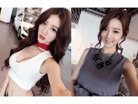 ▲萍萍兒不僅有F罩杯巨乳，更有一雙修長美腿，身材超犯規。（圖／翻攝自萍萍兒臉書粉絲專頁）