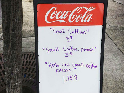 受夠沒禮貌的客人！這間咖啡店只要說「哈囉」就便宜100塊