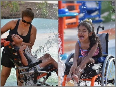 坐輪椅在水中狂飆！史上第一座「身障友善」水上樂園落成