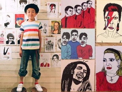 筆觸有靈魂！14歲「超齡畫家」沒學過一天美術　全世界開個展