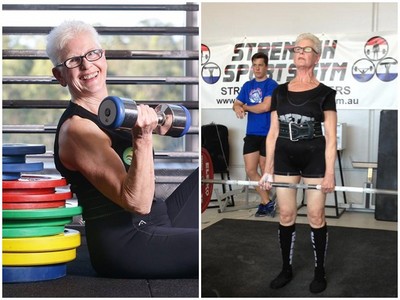 77歲奶奶硬舉90公斤　奪舉重冠軍「今年挑戰100KG」