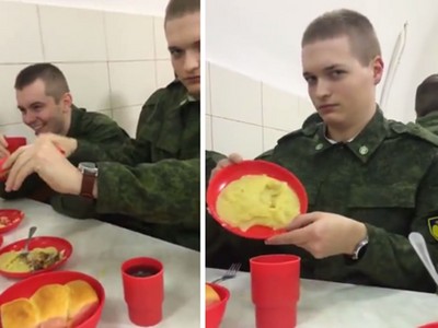 俄羅斯軍隊食物曝光，軍人拿來變魔術狂笑「可比狗食」