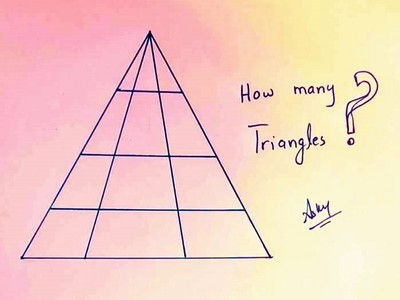 你看這張有幾個三角形？答案從4～44都有，連數學專家都答錯