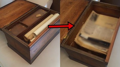 爺爺破舊木盒驚見「150年前遺物」　泛黃紙每張都是活過的證據