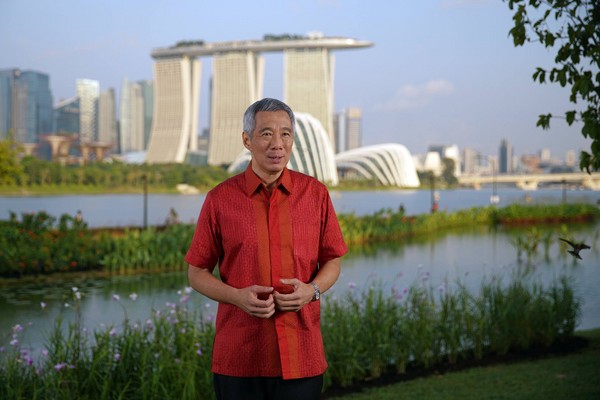 ▲▼新加坡總理李顯龍發表國慶獻詞。（圖／翻攝自李顯龍臉書）