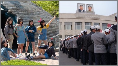 南北韓生活照比一比，年輕人都去服務「領袖」了