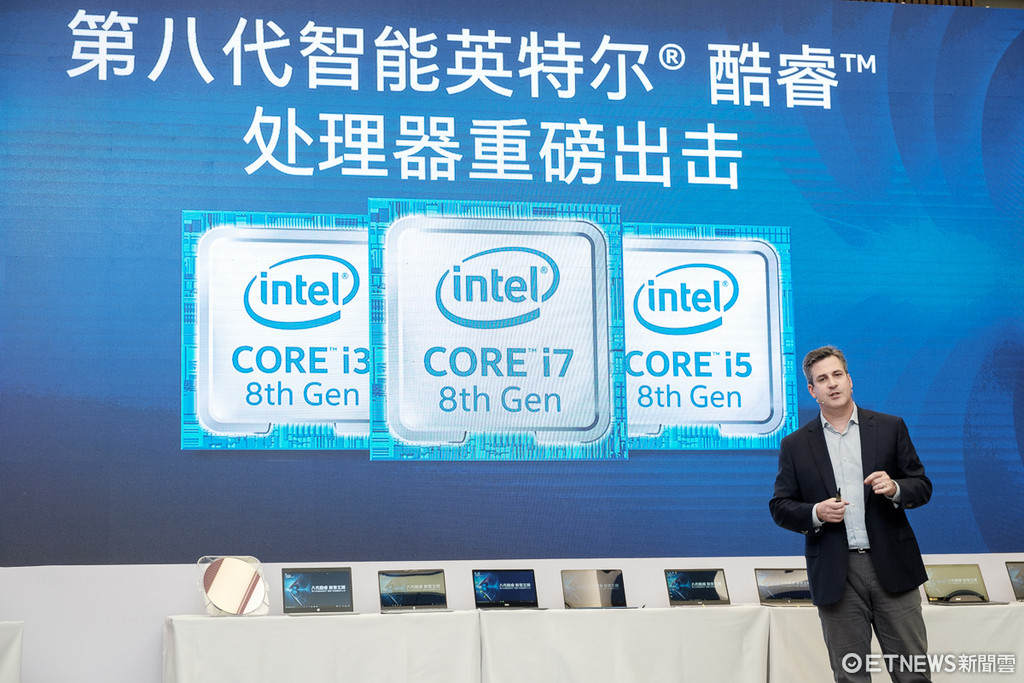 體驗為重！Intel第8代Core CPU混搭多架構、10nm版年底發表。（圖／記者莊友直攝）