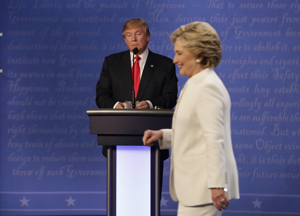 ▲▼2016年美國總統大選第3場電視辯論。（圖／達志影像／美聯社）