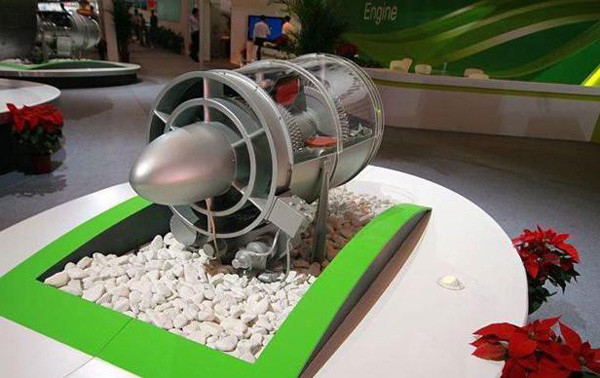 中國自製的1噸推力級渦扇發動機模型。（圖／翻攝自大陸網站）