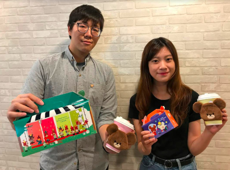 ▲Mister Donut聯名日本小熊學校，推出造型甜甜圈與系列小物 。（圖／Mister donut提供）