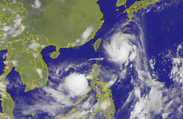 ▲泰利颱風12日2010衛星雲圖。（圖／中央氣象局）