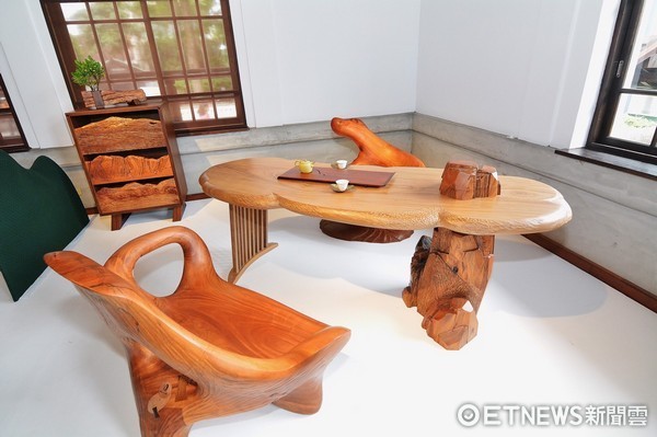 ▲大溪木藝生態博物館舉行、木人茶趣—茶家具與小木器創作展。 （圖／文化局提供）