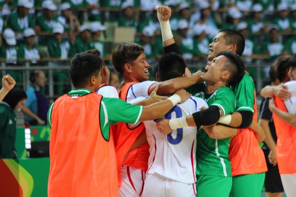▲中華五人制足球隊在亞洲室內運動會首勝越南。       （圖／體記協會提供）