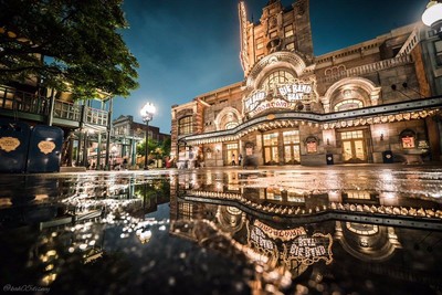 雨後亮燈的東京迪士尼樂園　美得像異世界入口