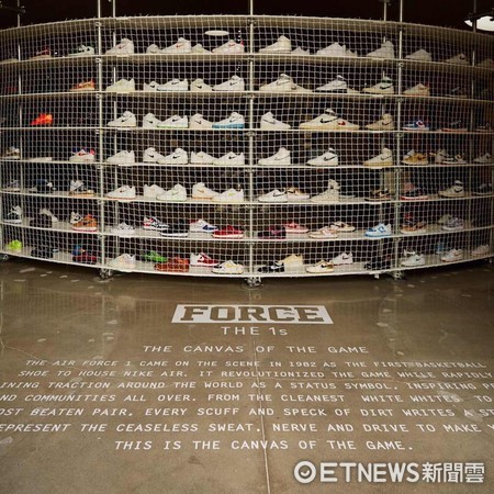 ▲Nike Air Force 1 35週年展示380雙歷年經典鞋款。（圖／OVERDOPE MAGAZINE提供，請勿隨意翻拍，以免侵權）